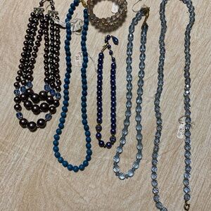 Vintage glass beads necklace bundle